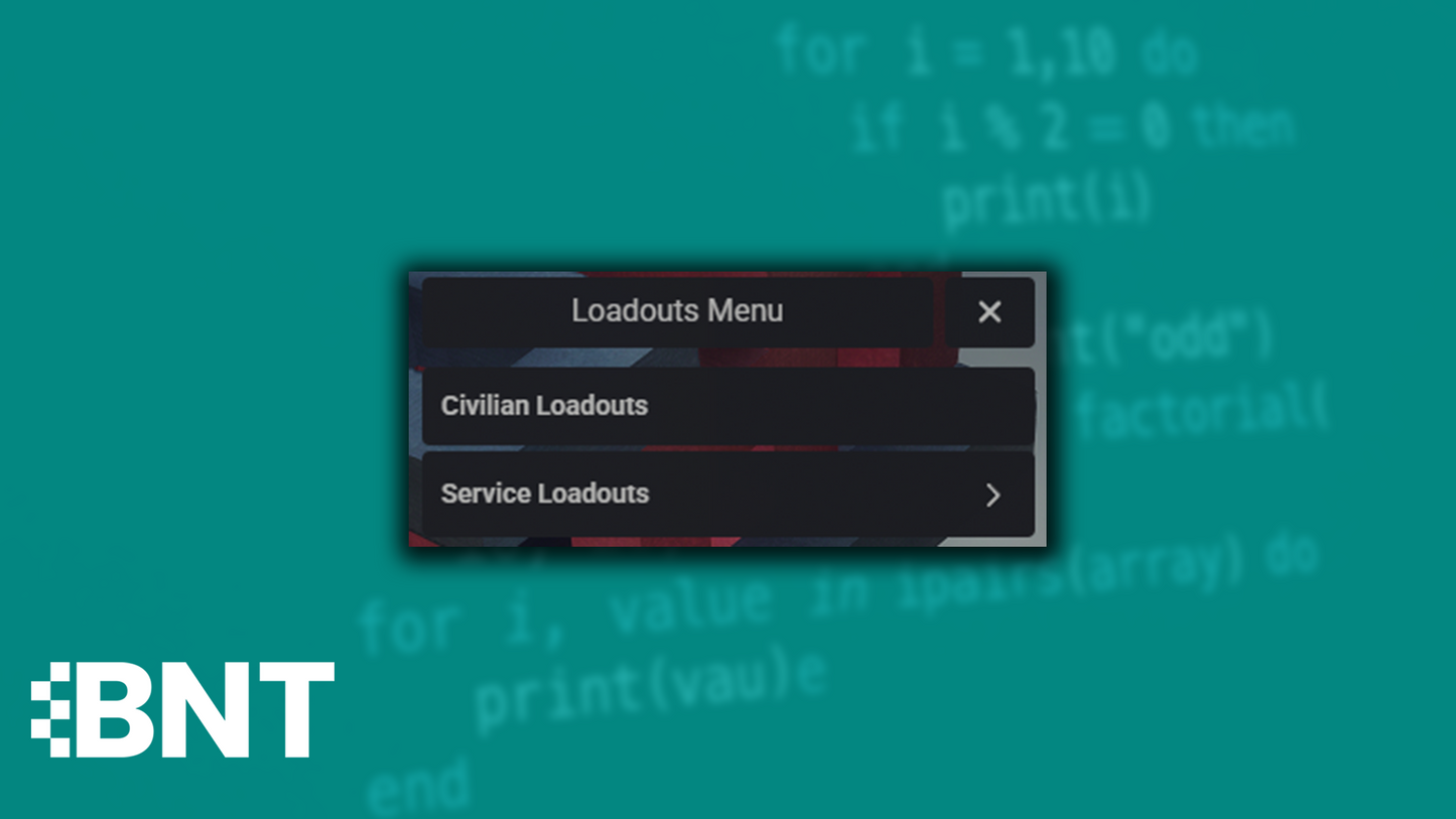 Loadout Menu Script